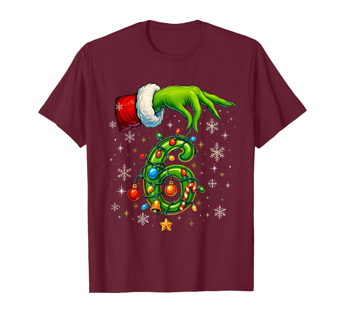 Six Seven 67 Meme Funny Christmas Couple Matching T-Shirt