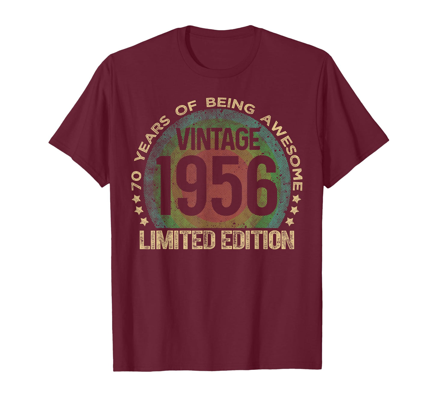 70 Year Old Gifts Vintage 1956 Limited Edition 70th Birthday T-Shirt