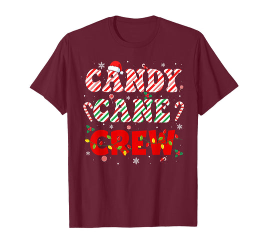 Candy Cane Crew Funny Christmas Holiday Family Men Women Kid T-Shirt