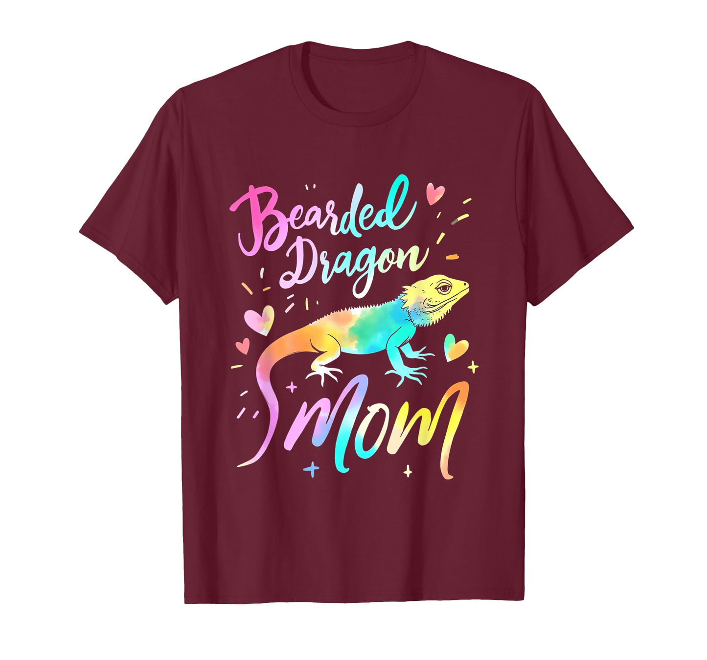 Bearded Dragon Mama Design Colorful Bearded Dragon Mom T-Shirt