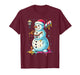 Christmas Baseball Snowman Drip for Boys Men Girls Women T-Shirt