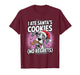 I Ate Santas Cookies Xmas Puppy Funny Christmas Great Dane T-Shirt