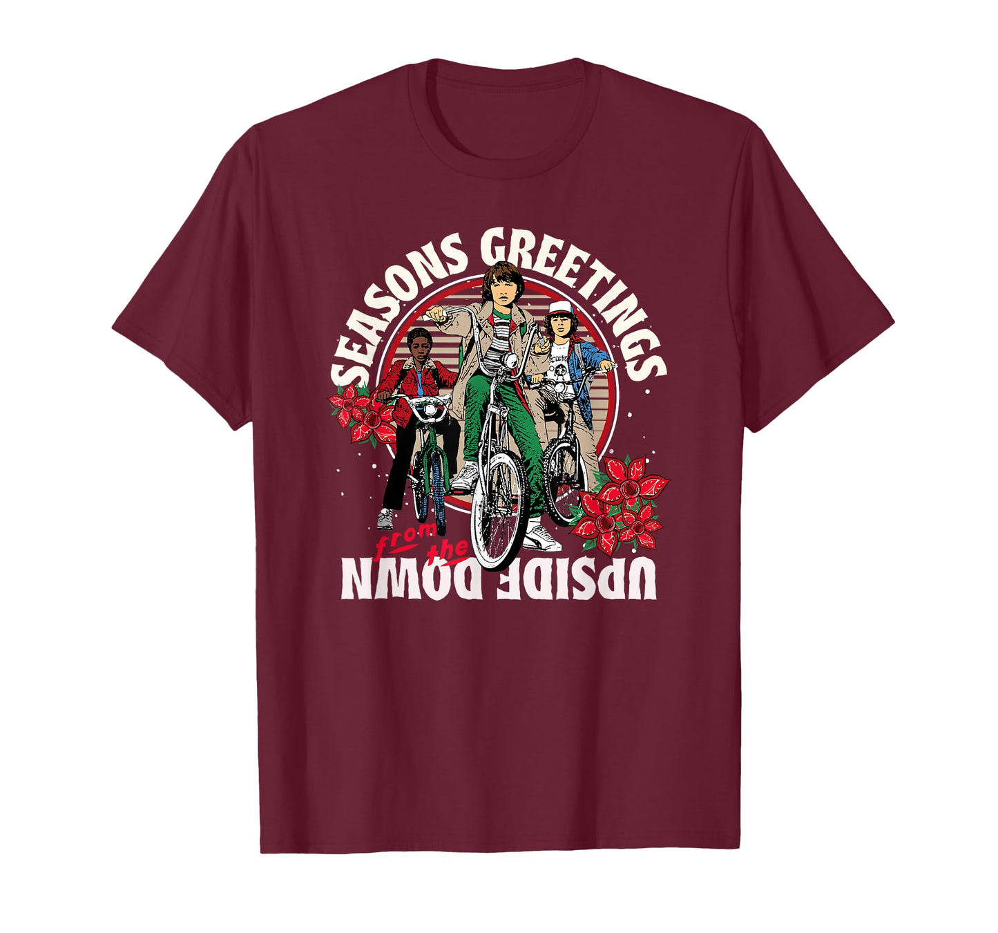 Stranger Things Christmas Greetings from The Upside Down T-Shirt