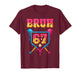 Bruh 67 Meme Humor 6-7 Funny Baseball Six Seven T-Shirt