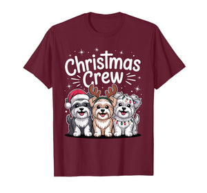 Christmas Crew Xmas Puppy Dog Breed Funny Christmas Morkie T-Shirt