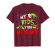 My Kids Stole Funny My Heart Matching Christmas Family T-Shirt