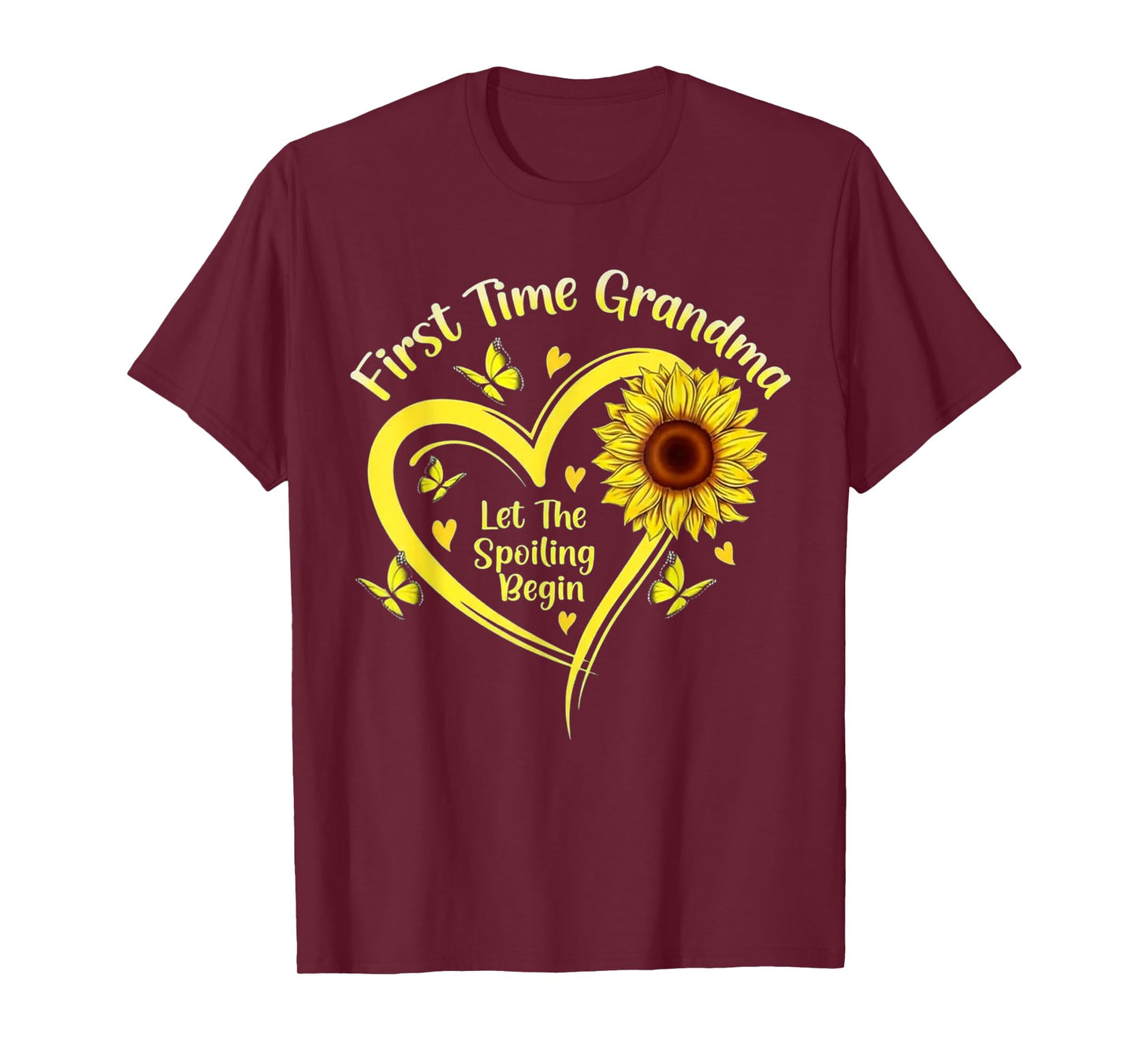 Funny Grandmother First Time Grandma Let The Spoiling Begin T-Shirt