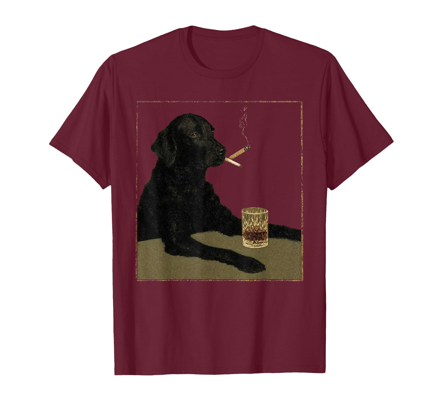 Funny Smoking Dog Meme Cigarette Gen Z Meme Dog Lover T-Shirt