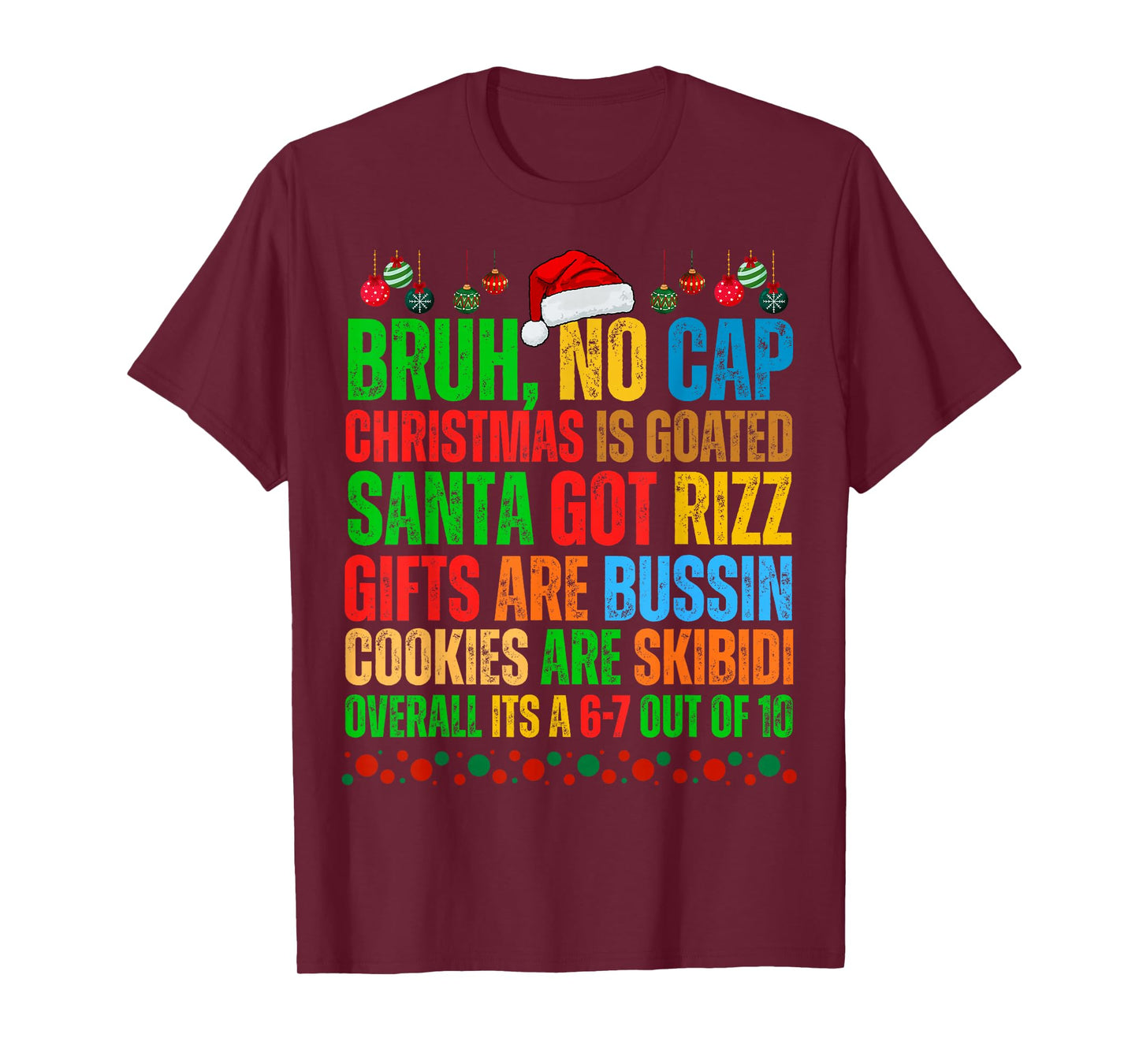 Funny Xmas School Generation Alpha Gen A Slang Christmas T-Shirt
