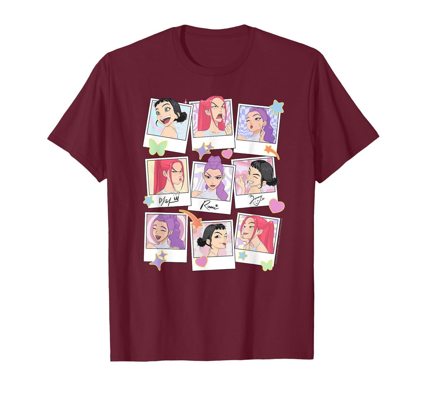 Kpop Demon Hunters Halloween Huntrix Polaroid Frames T-Shirt