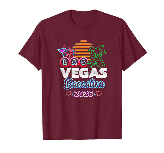 Las Vegas Couples Vacation - Vegas Baecation 2026 T-Shirt