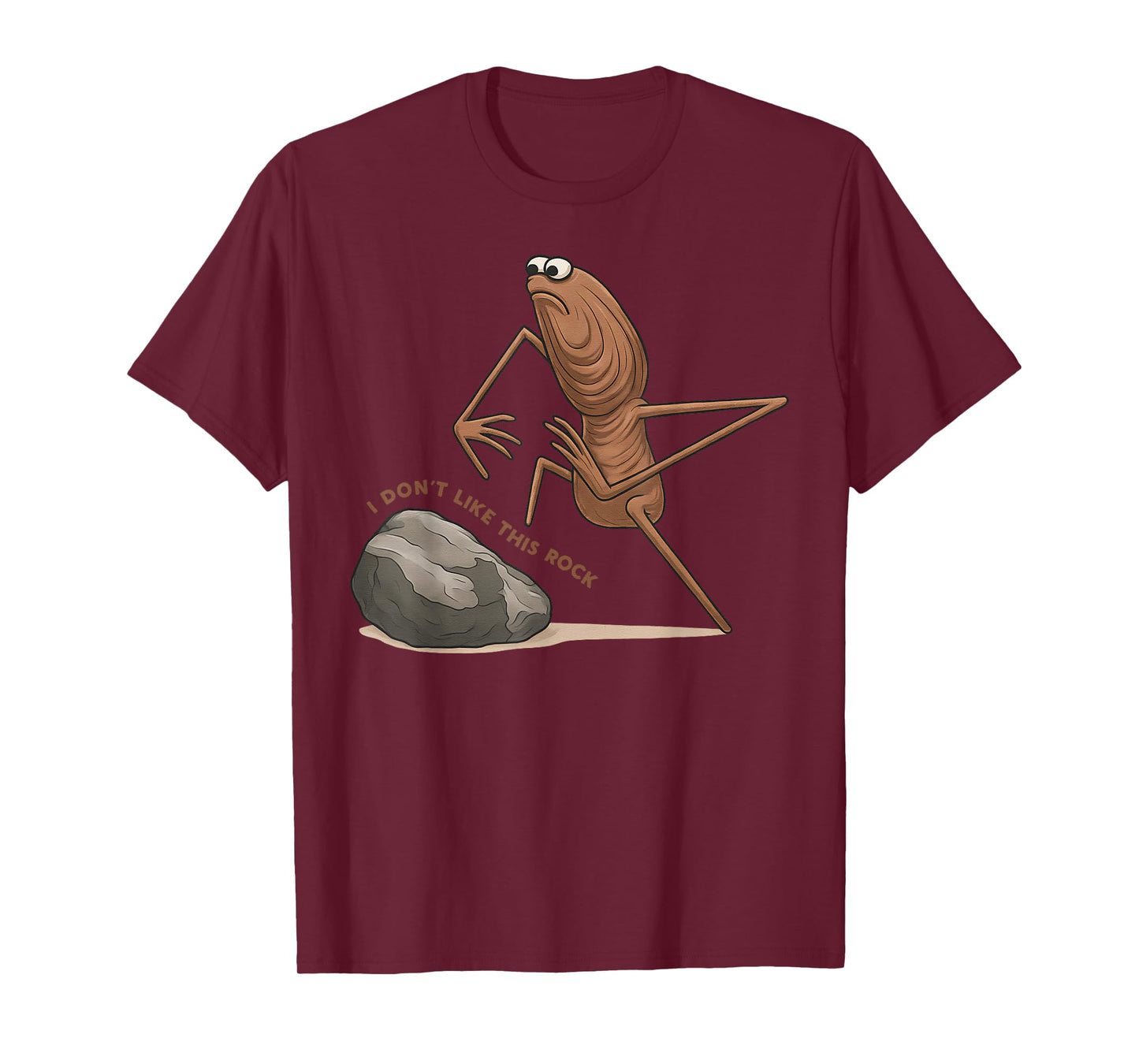 Funny Marcus The Worm I Don't Like This Rock Meme T-Shirt