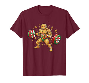 Christmas Gym Gingerbread Gingershred Xmas Workout Men Women T-Shirt