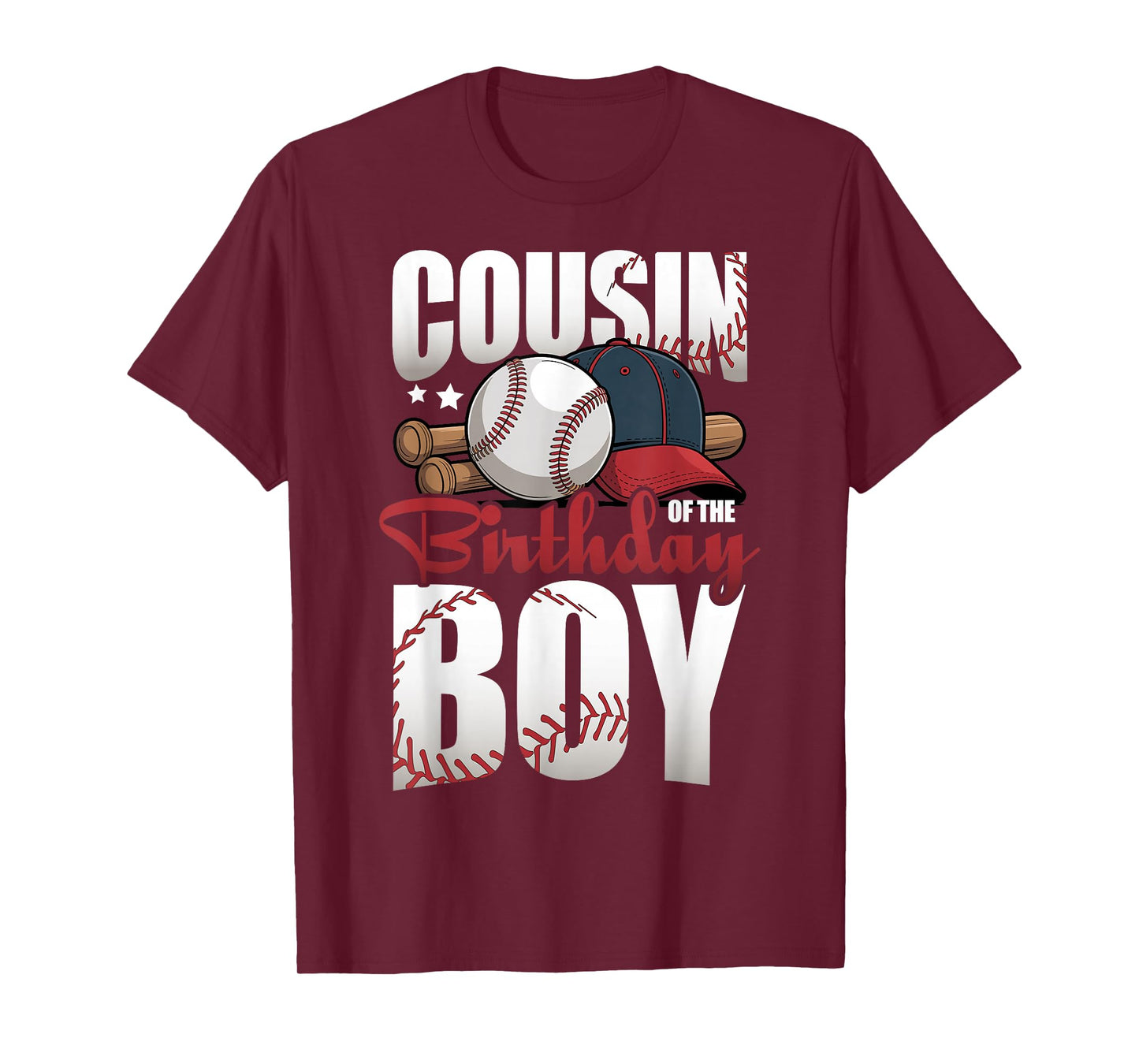 Cousin of The Birthday Boy Matching Baseball Birthday T-Shirt