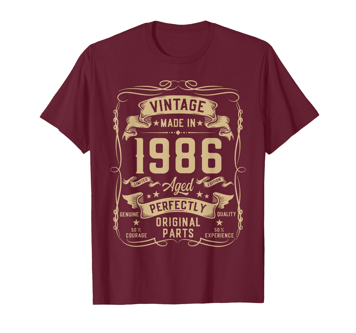Vintage 1986 40yr 40th Birthday Gifts for Men 40 Years Old T-Shirt