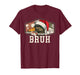 Bruh Santa Duck Hunting Camo Hat Men Women Kids Xmas Hunting T-Shirt