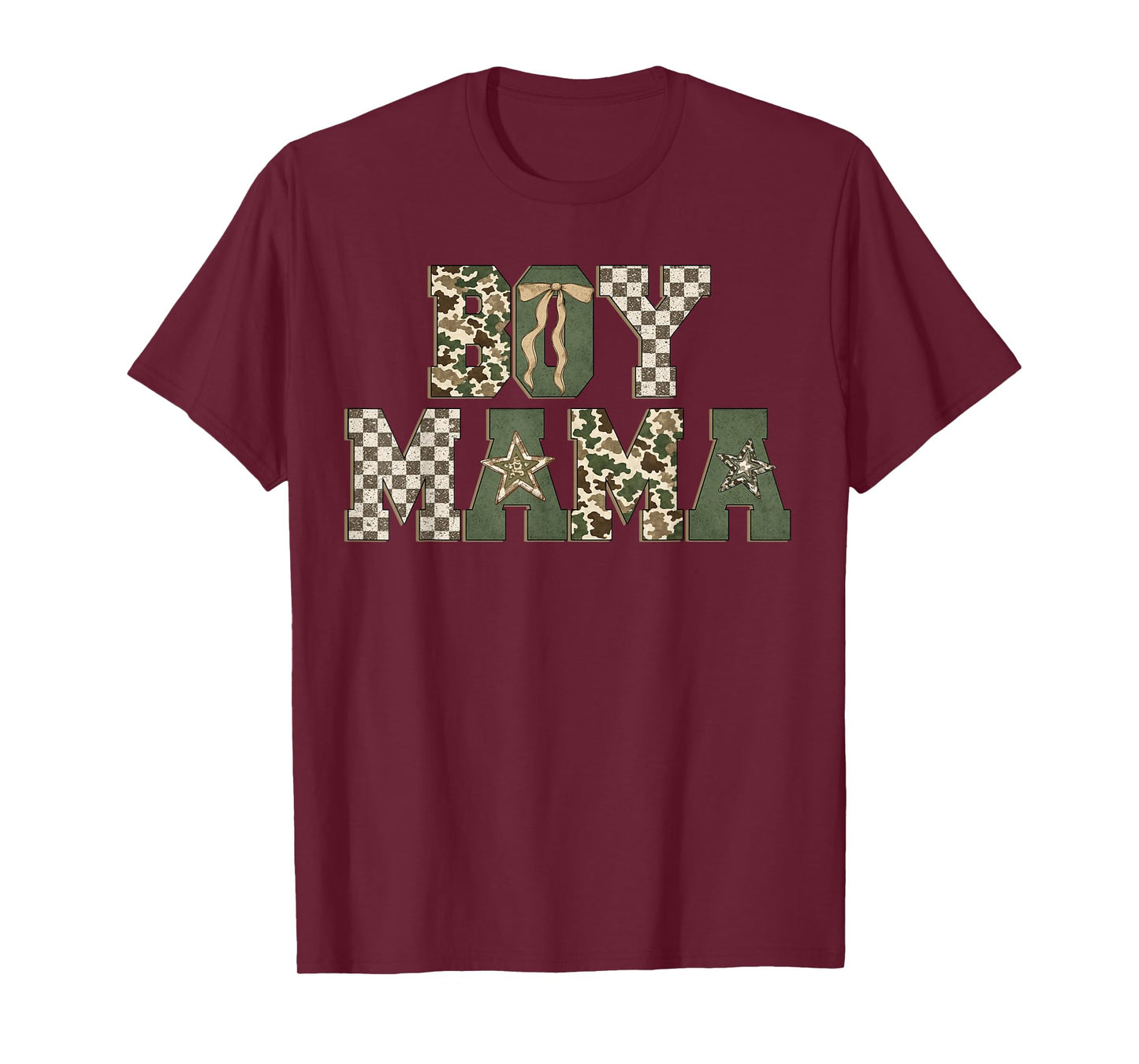 Retro Camo Hunting Boy Mom Old Camo Mama Mother's Day T-Shirt