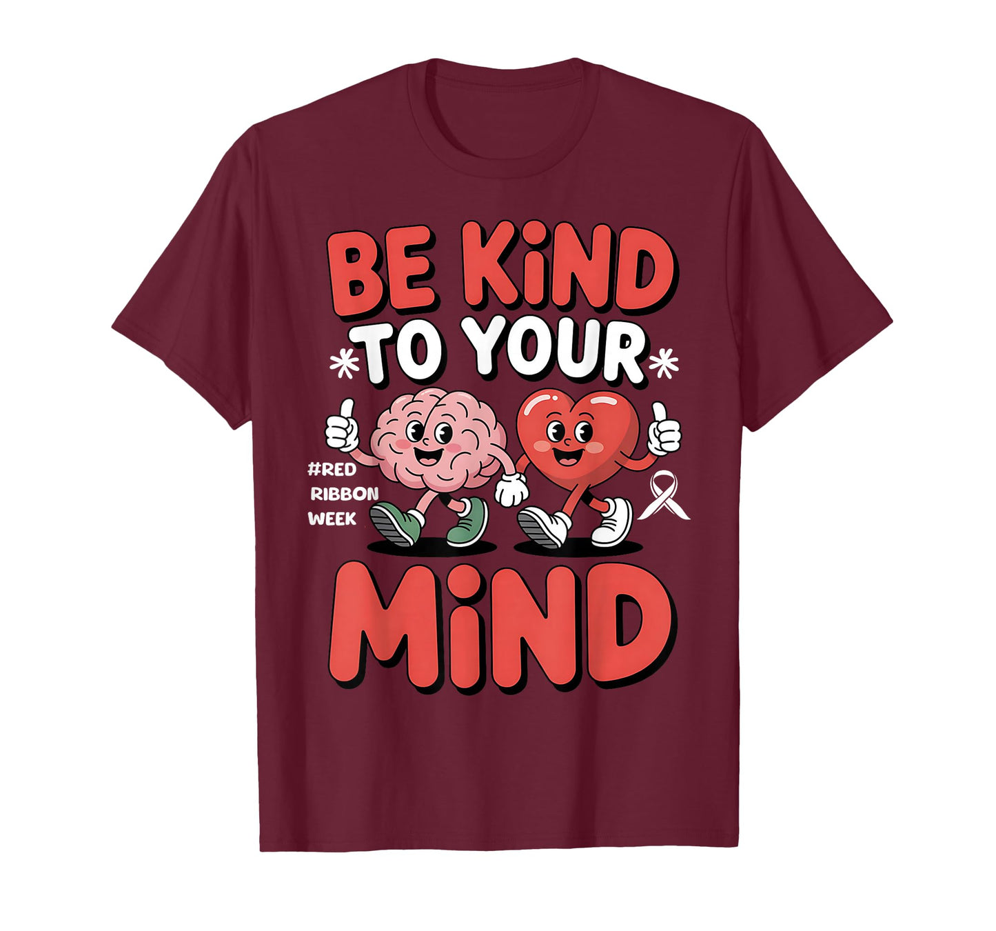 Kids in October We Wear Red Ribbon Week Awareness Cute T-Shirt