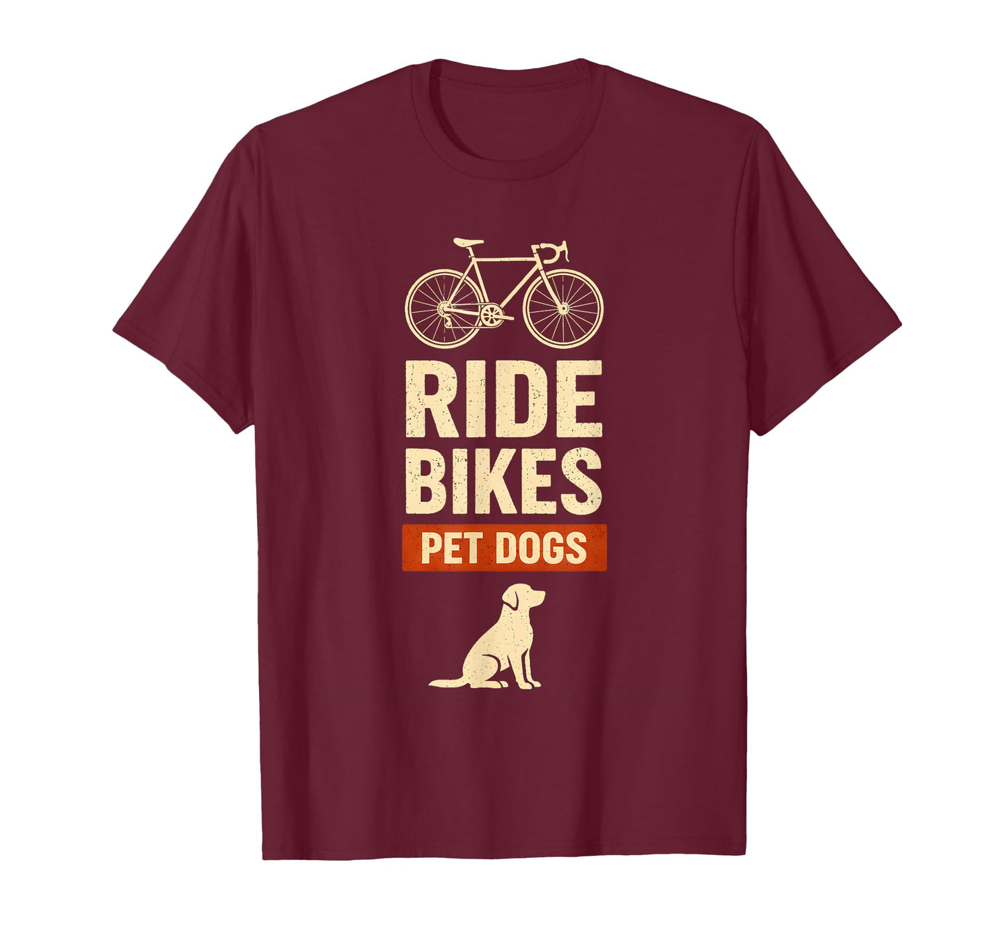 Ride Bikes Pet Dogs Bicycle Cycling Biking Dog Lover T-Shirt