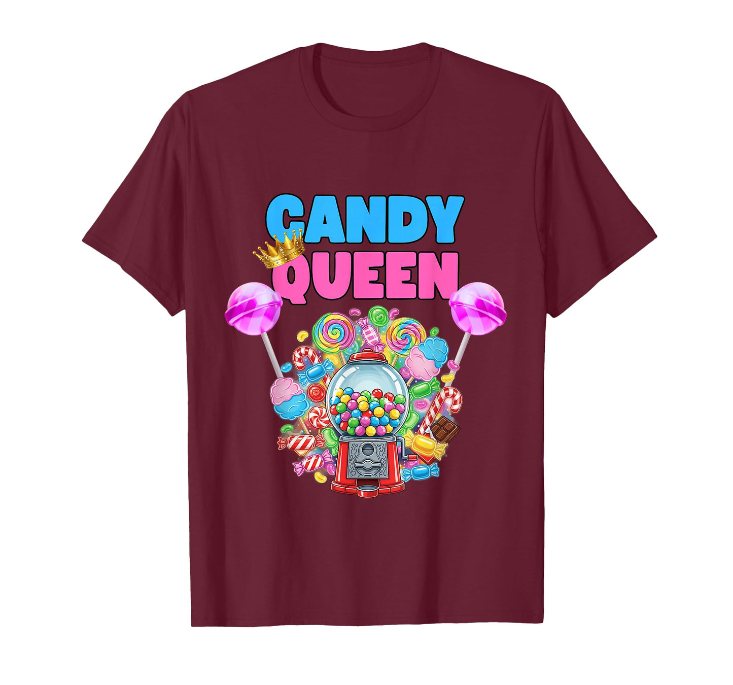 Candy Queen Shirt Funny Lollipop Candy Lover Humor T-Shirt