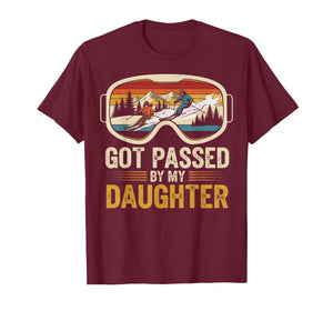 Got Passed by My Daughter Funny Skiing Family T-Shirt