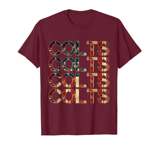 Colts Name Vintage Retro Gift Men Women Boy Girl T-Shirt