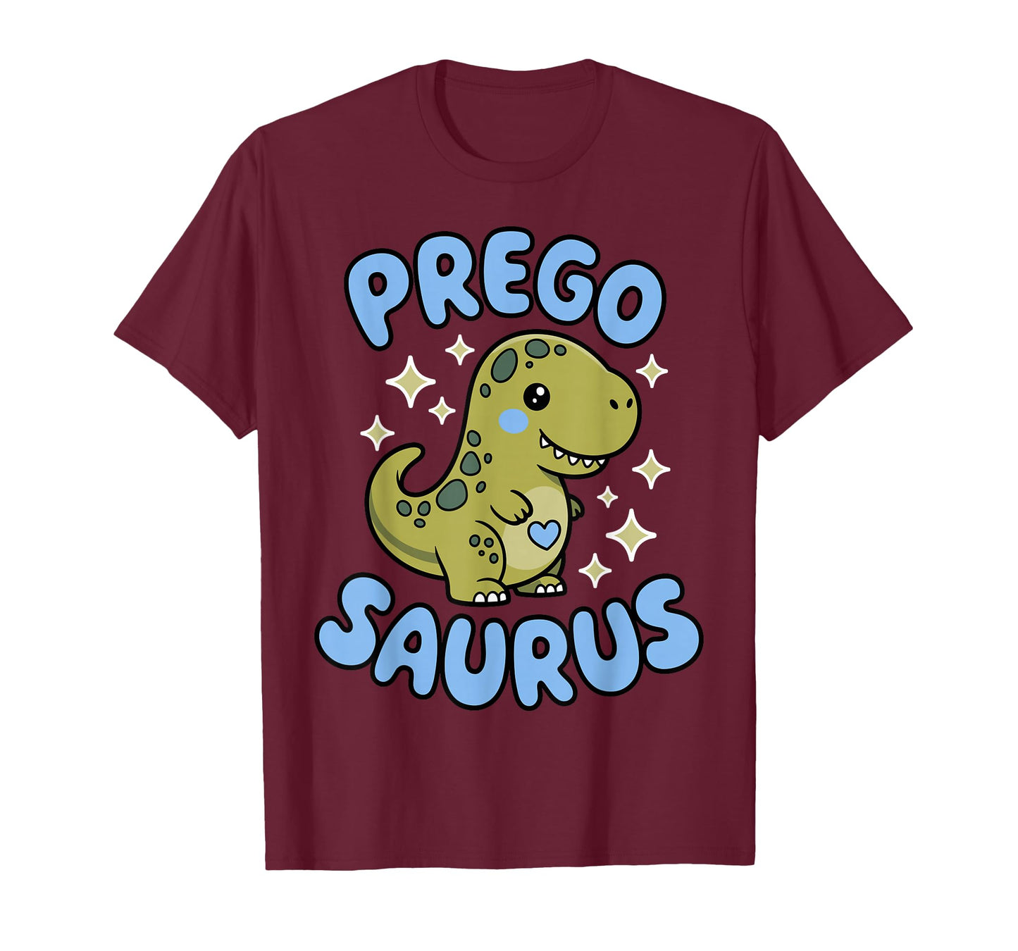 Pregosaurus Cute Retro Mommy Dinosaur Pregnancy Announcement T-Shirt