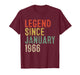 Legend Since January 1966 60th Birthday Gifts 60 Year Old T-Shirt
