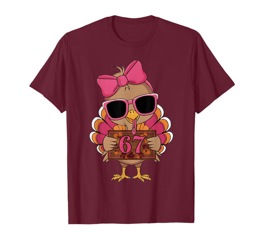 67 Thanksgiving Funny Turkey Family Thanksgiving 67 Turkey T-Shirt