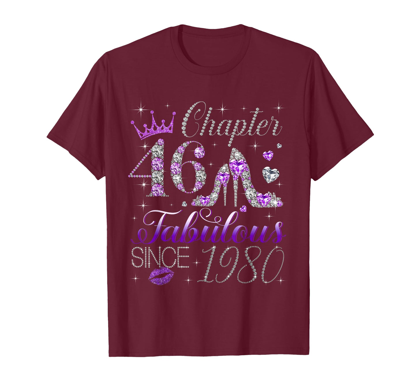 Chapter 46 Fabulous Since 1980 46Th Birthday Women Girls T-Shirt