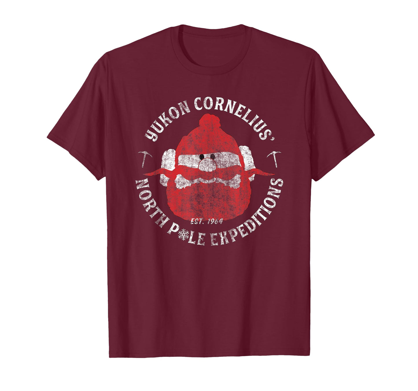 Christmas Explorer Vintage Throwback Cartoon T-Shirt