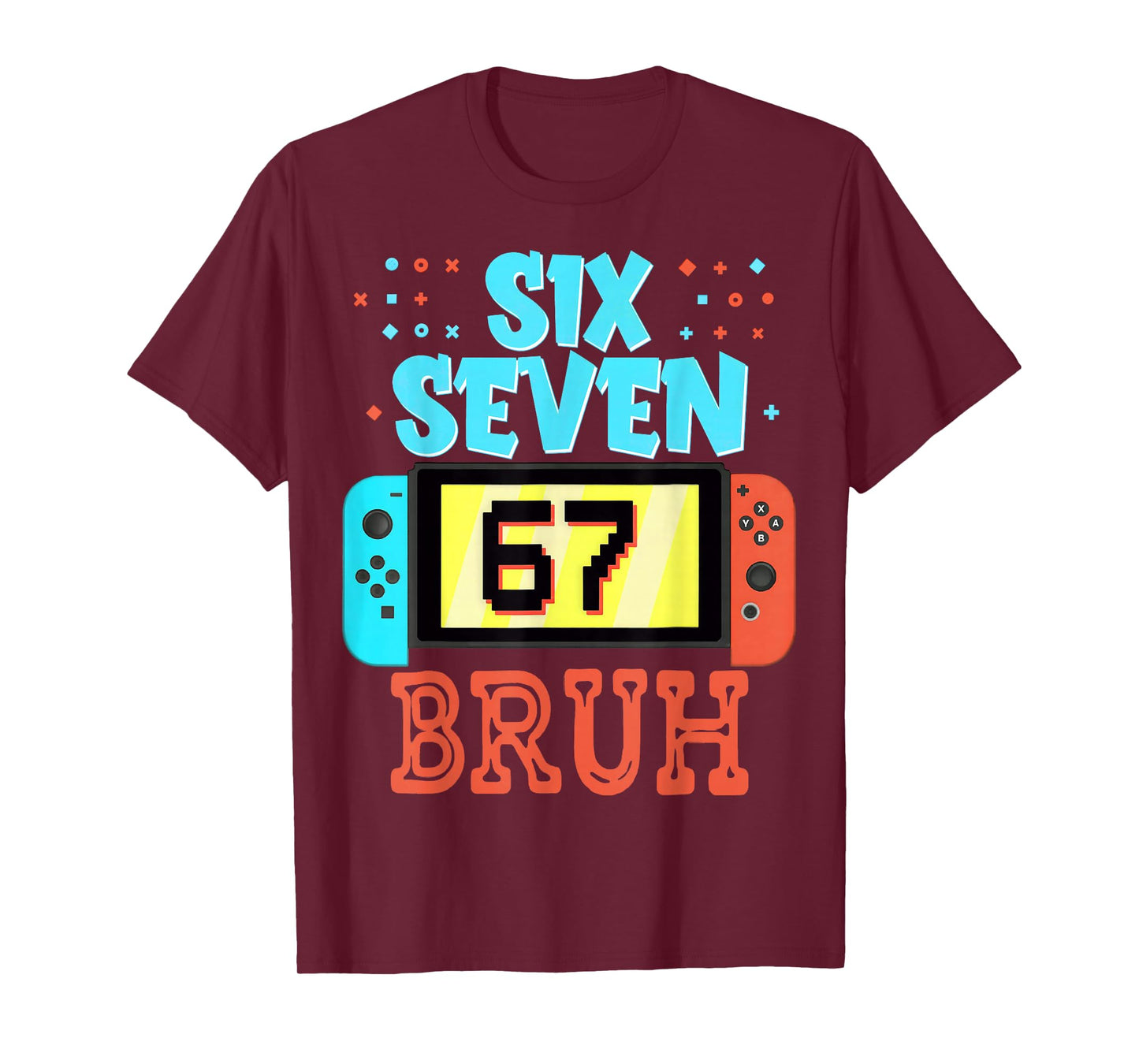 Six Seven 67 Bruh Funny Gamer Birthday Meme for Kids Boys T-Shirt