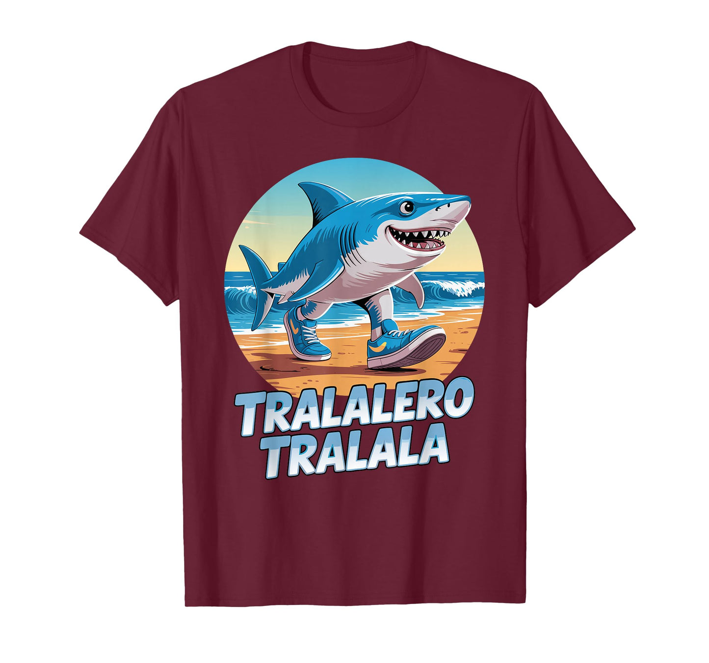 Tralalero Tralala Italian Brainrot Meme Sneaker Shark Boys T-Shirt