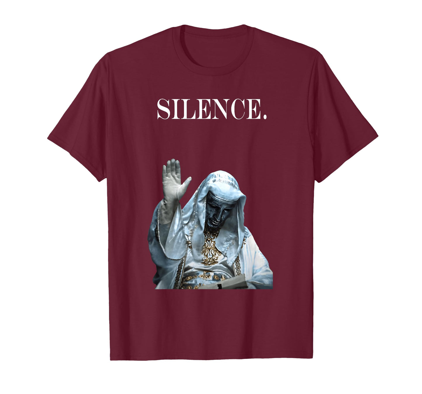 Silence Meme Sliver Mask King Baldwin IV Warrior Design T-Shirt