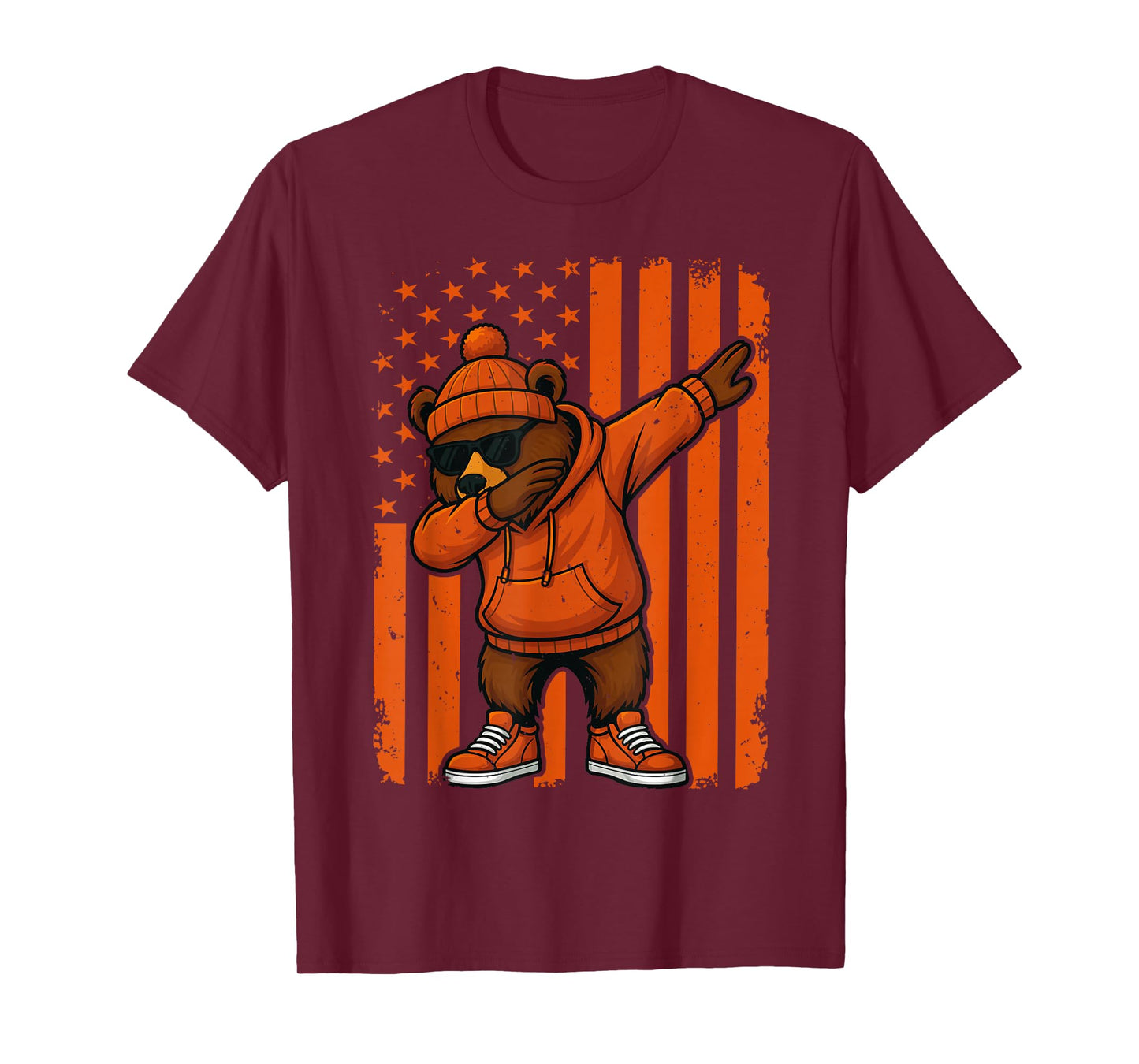 Vintage Dabbing Bear Graphic for Men Women Boys Girls Kids T-Shirt