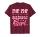 Pop Pop of The Birthday Girl Family Pink Coquette Bow T-Shirt