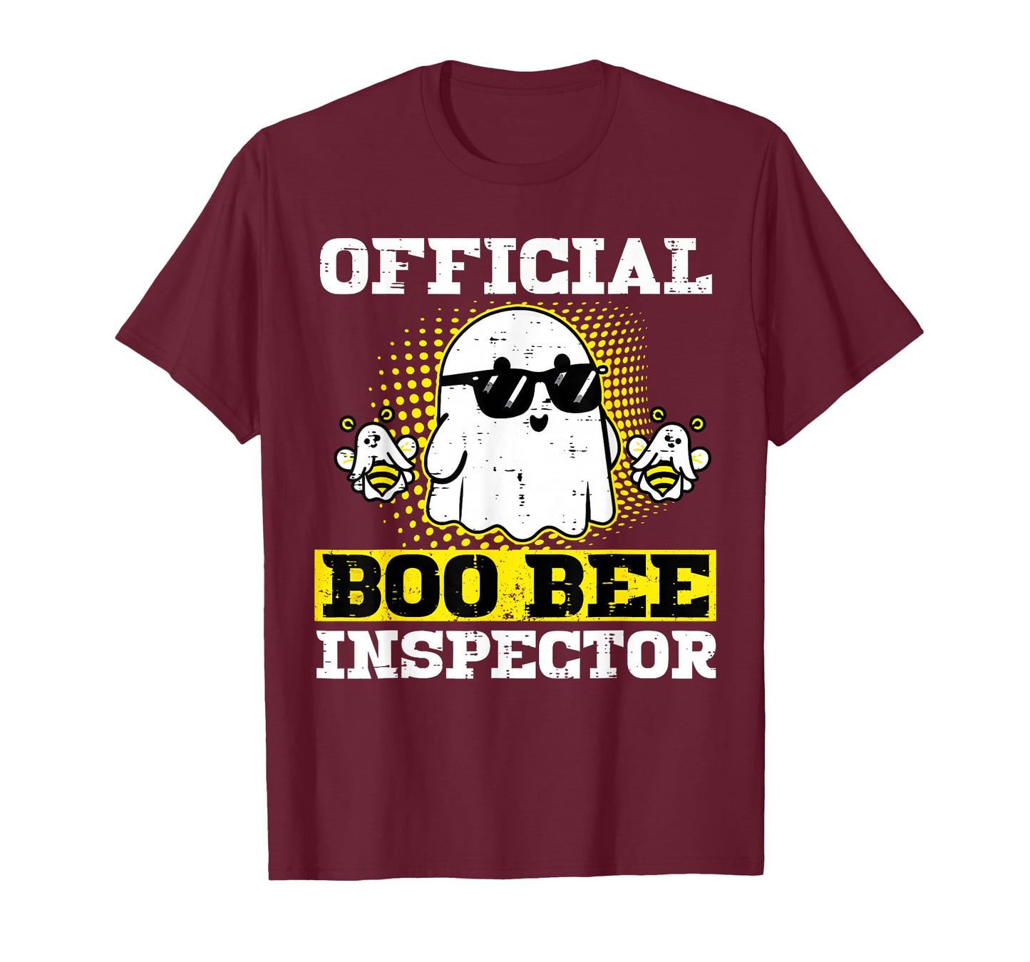 Halloween Boo Official Bee Inspector Funny Costume Men Women T-Shirt