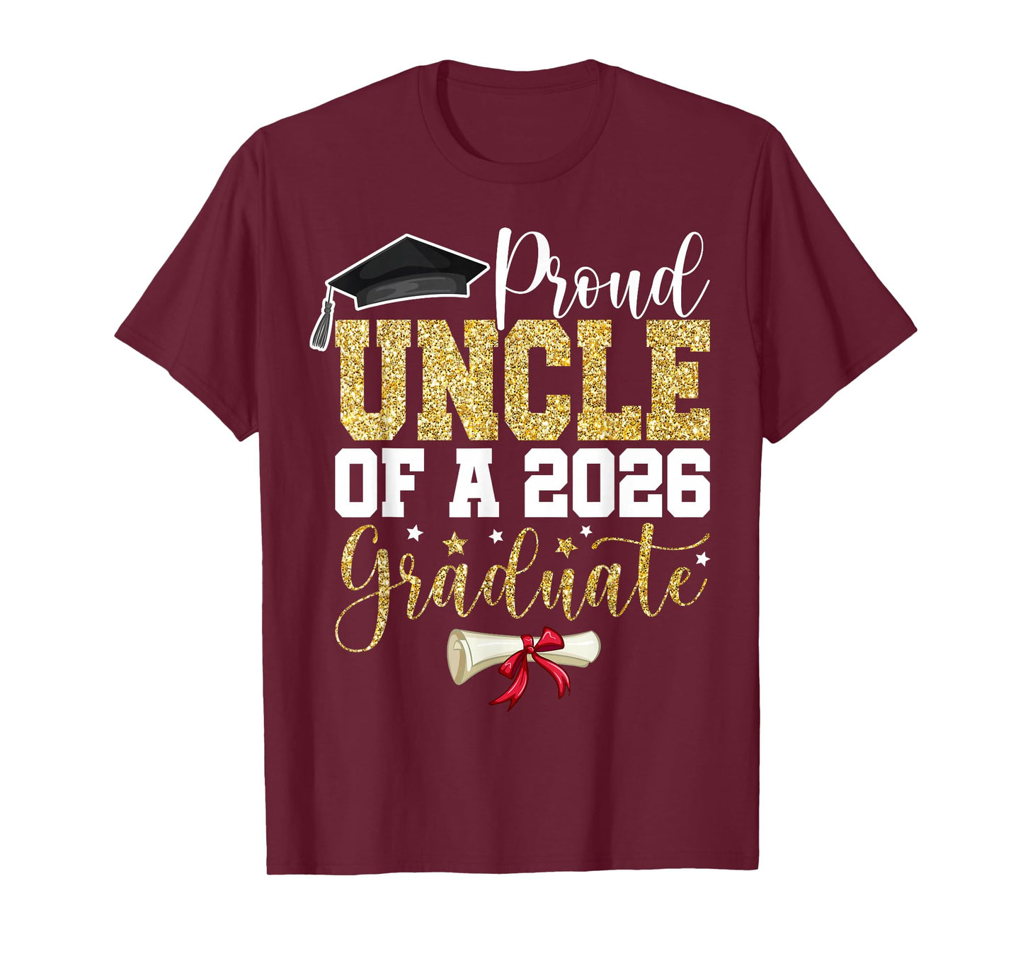 Proud Uncle of 2026 Senior Graduate Family Graduation 2026 T-Shirt