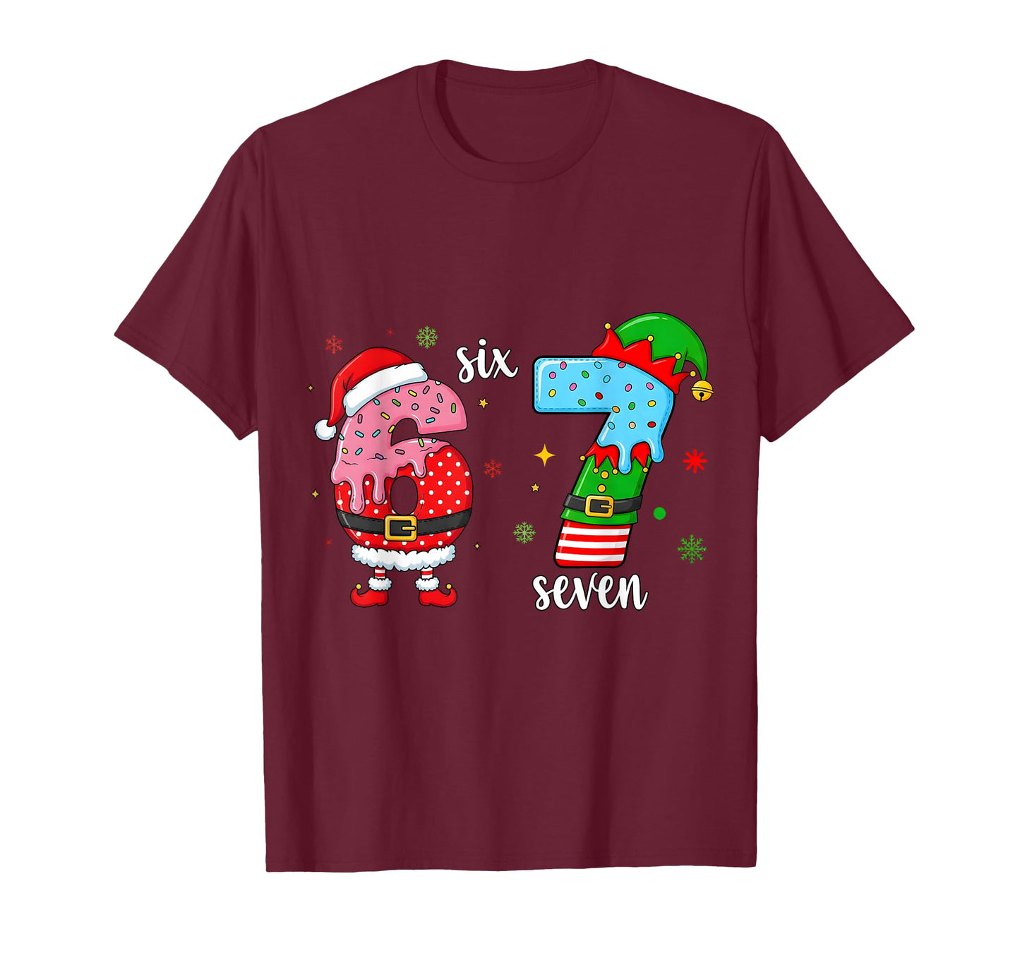67 Meme Six Seven for Kids Boys Girls Christmas Ice Cream T-Shirt