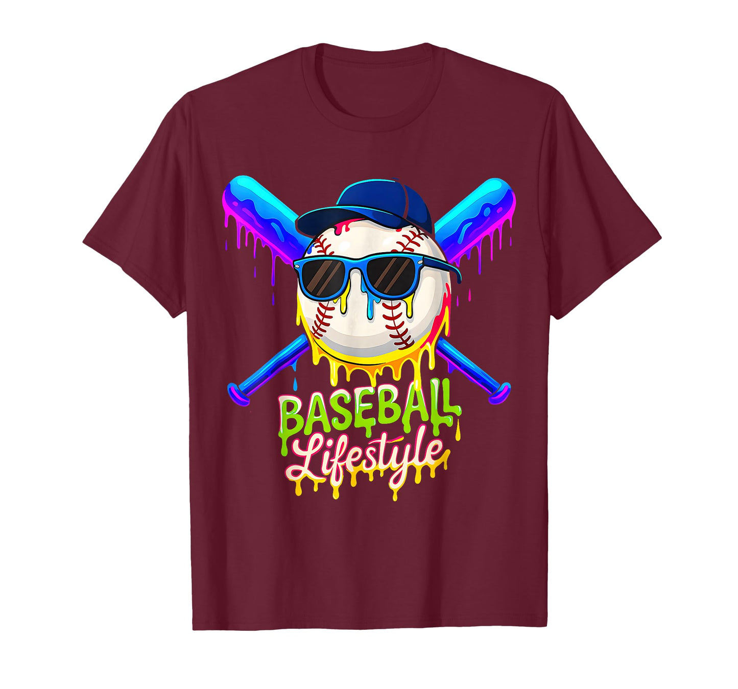 Baseball Life Style 101 Apparel Youth Drip Baseball Boys Kid T-Shirt