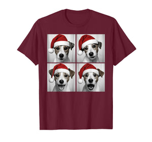 Funny Christmas Jack Russell Santa Dog Lover Photo Booth T-Shirt