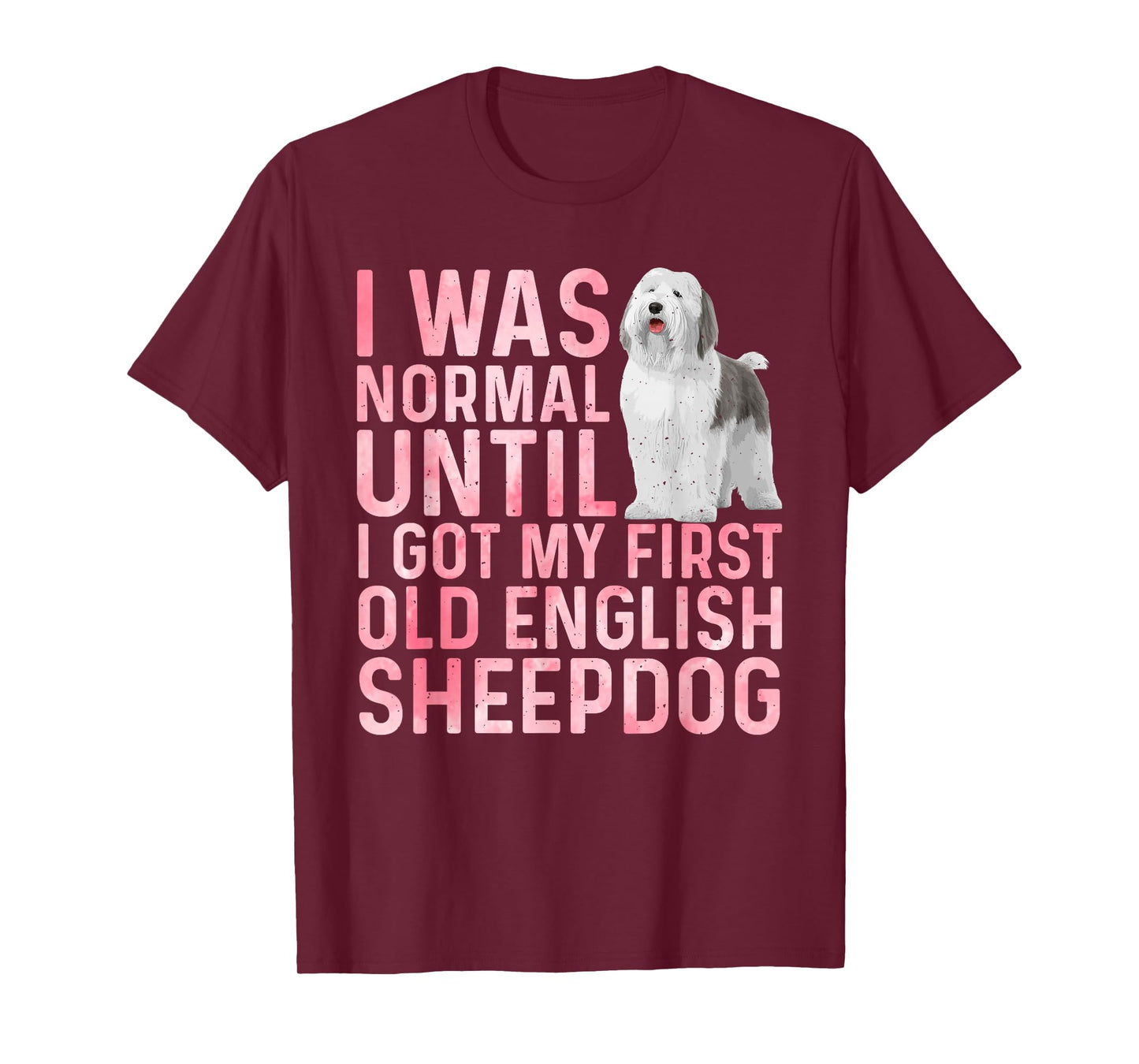 Best Old English Sheepdog Art for Men Women Sheepdog Lover T-Shirt