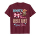 Boots or Bows Great Aunt Loves You Gender Reveal Family T-Shirt