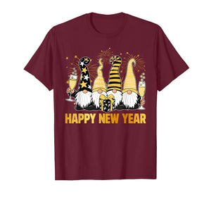 Happy New Year 2026 Gnomes Drinking Champagne New Years Eve T-Shirt