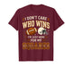 I Don’t Care Who Wins I’m Just Here for My Squares Football T-Shirt