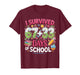 I Survived 67+33 100 Days of School Meme 67 Teacher Student T-Shirt
