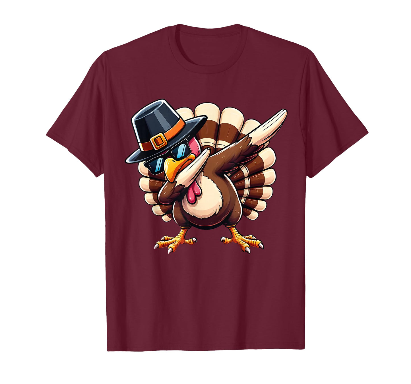 Thanksgiving Day Funny Turkey Dabbing for Men Women Kids T-Shirt