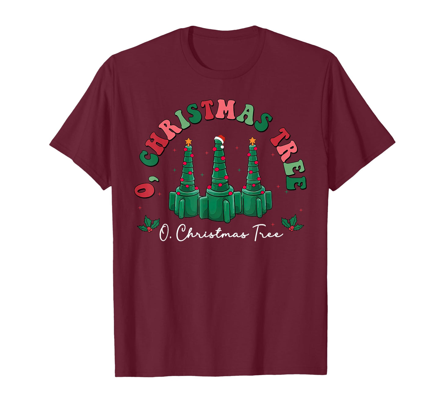 O' Christmas Tree Respiratory Therapy Therapist Xmas RT Care T-Shirt