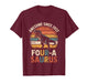 4 Year Old Dinosaur 4th Birthday Gift Trex Dino Four Saurus T-Shirt