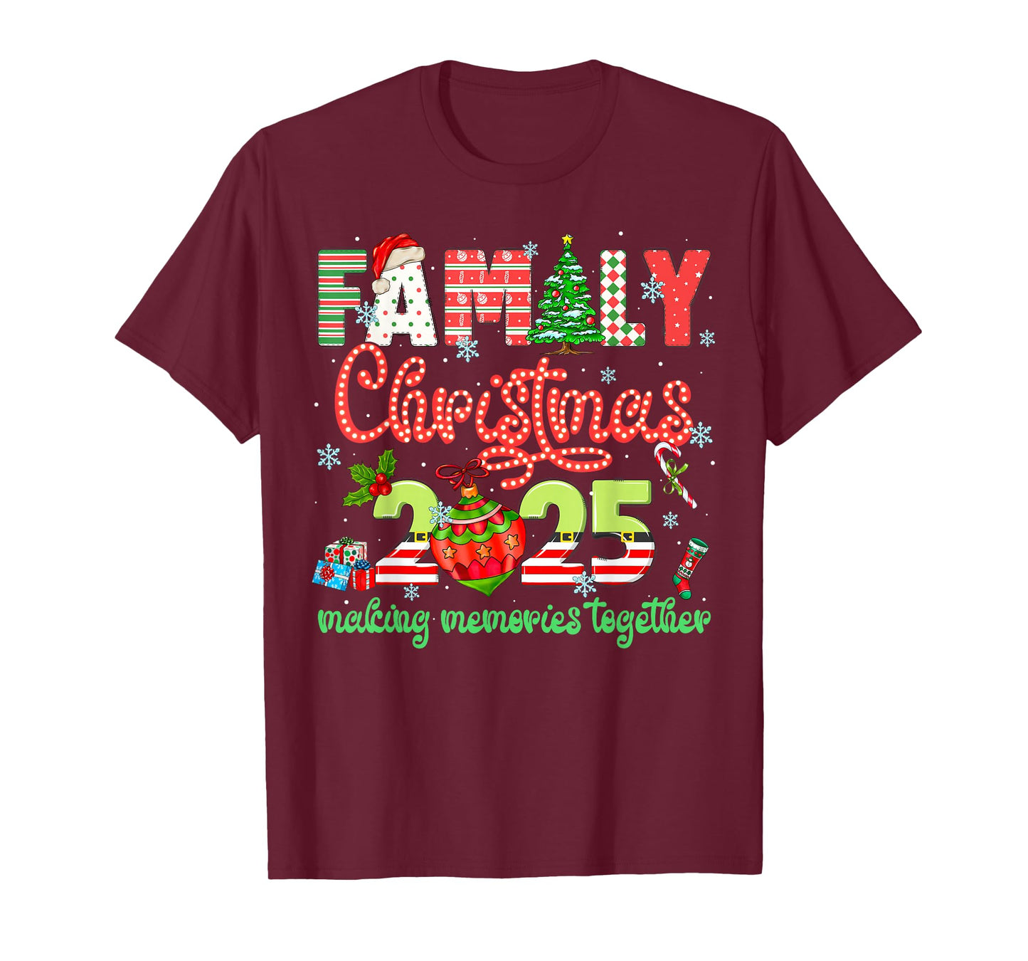We are Family Christmas 2025 Matching Pajamas Men Women Kids T-Shirt